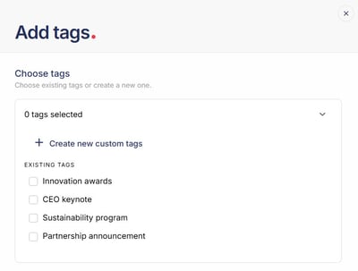 Custom tags
