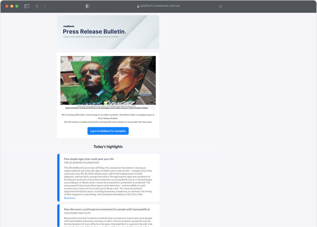 Press Release Bulletin