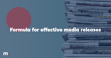 Formula for effective press releases Formula for effective press releases